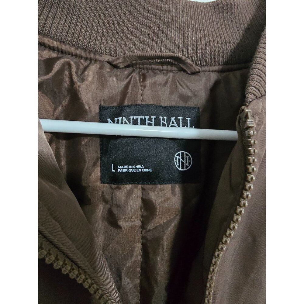 Ninth Hall Orion Brown Bomber Jacket Size Large - Picture 9 of 11